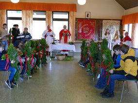 Palmsontag in St. Crescentius - Beginn der Heiligen Woche (Foto: Karl-Franz Thiede)